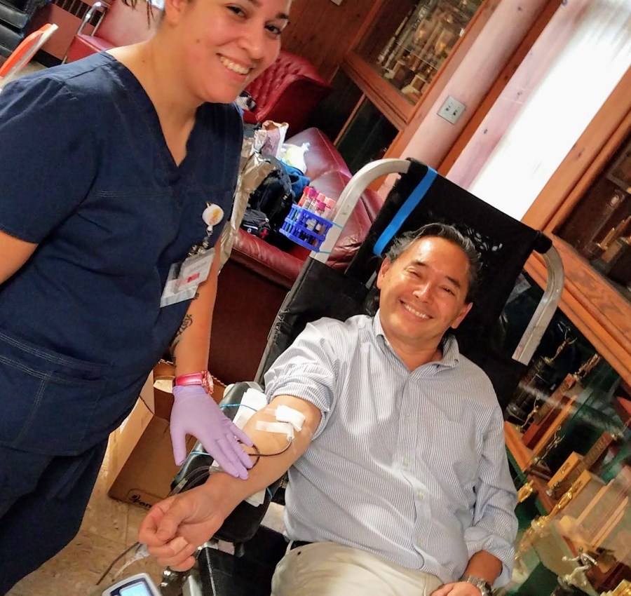 Sensei Takahashi Annual Blood Drive 2019- Michael