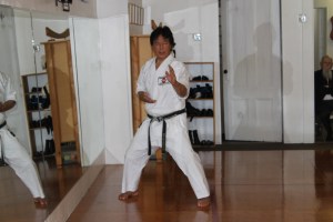 Sensei Takahashi explaining Ten No Kata Movement #5