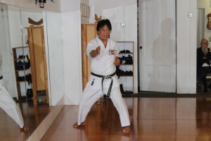 Sensei Takahashi demonstrating Ten No Kata Movement #5
